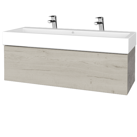 Umyvadlová skříňka VARIANTE SZZ 120 pro umyvadlo Duravit Vero - D01 Beton - D28 Alberta