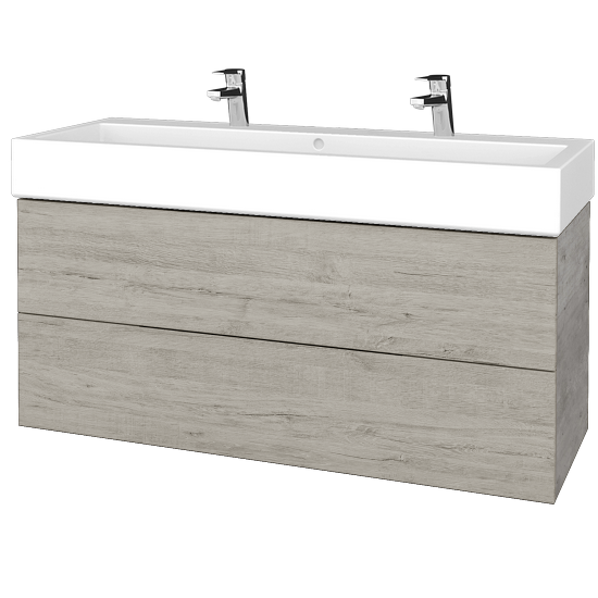 Umyvadlová skříňka VARIANTE SZZ2 120 pro umyvadlo Duravit Vero - D01 Beton - D05 Oregon