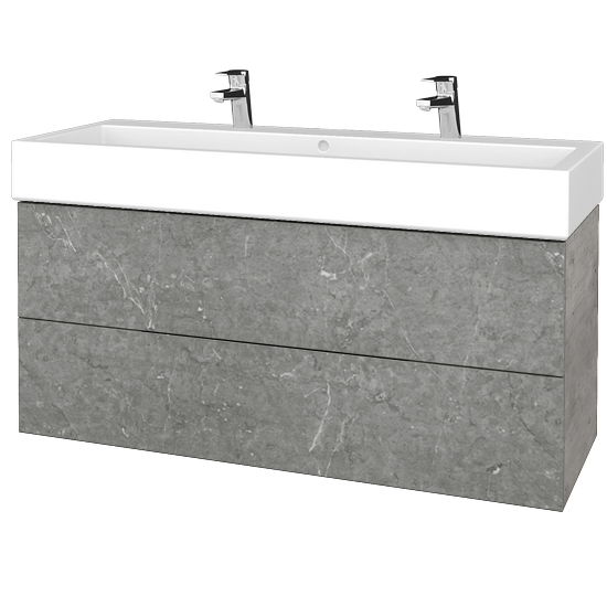 Umyvadlová skříňka VARIANTE SZZ2 120 pro umyvadlo Duravit Vero - D01 Beton - D20 Galaxy