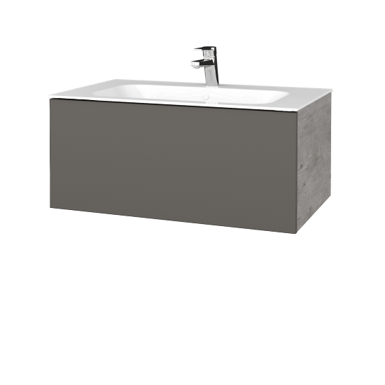 Umyvadlová skříňka VARIANTE SZZ 80 pro umyvadlo Finion - D01 Beton - N06 Lava