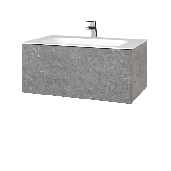 Umyvadlová skříňka VARIANTE SZZ 80 pro umyvadlo Finion - D01 Beton - D20 Galaxy