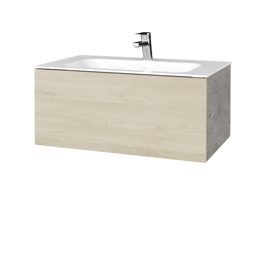 Umyvadlová skříňka VARIANTE SZZ 80 pro umyvadlo Finion - D01 Beton - D24 Ohio