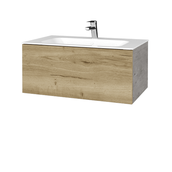 Umyvadlová skříňka VARIANTE SZZ 80 pro umyvadlo Finion - D01 Beton - D26 Ontario
