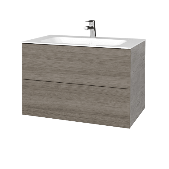 Umyvadlová skříňka VARIANTE SZZ2 80 pro umyvadlo Finion - D01 Beton - D03 Cafe
