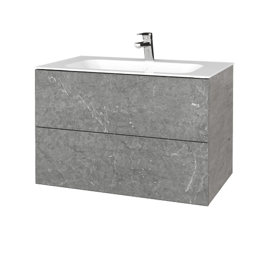 Umyvadlová skříňka VARIANTE SZZ2 80 pro umyvadlo Finion - D01 Beton - D20 Galaxy