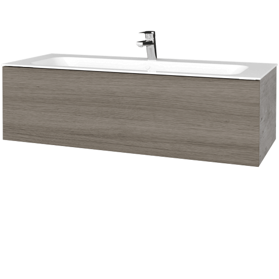 Umyvadlová skříňka VARIANTE SZZ 120 pro umyvadlo Finion - D01 Beton - D03 Cafe