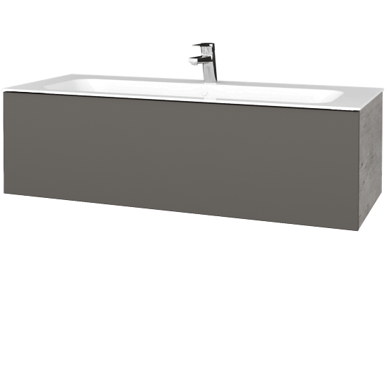 Umyvadlová skříňka VARIANTE SZZ 120 pro umyvadlo Finion - D01 Beton - N06 Lava