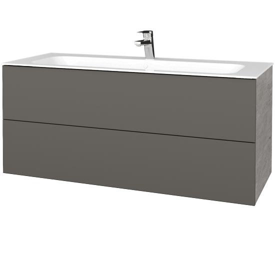 Umyvadlová skříňka VARIANTE SZZ2 120 pro umyvadlo Finion - D01 Beton - N06 Lava