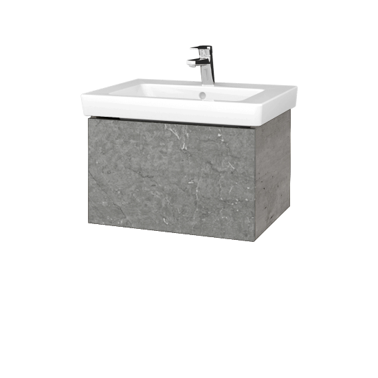 Umyvadlová skříňka VARIANTE SZZ 60 pro umyvadlo Subway 2.0 - D01 Beton - D20 Galaxy