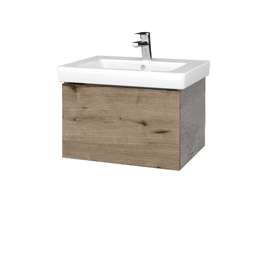 Umyvadlová skříňka VARIANTE SZZ 60 pro umyvadlo Subway 2.0 - D01 Beton - D23 Herkules