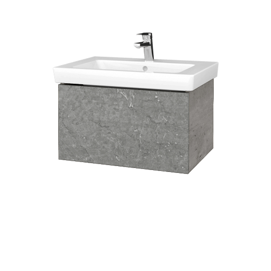 Umyvadlová skříňka VARIANTE SZZ 65 pro umyvadlo Subway 2.0 - D01 Beton - D20 Galaxy