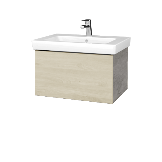 Umyvadlová skříňka VARIANTE SZZ 65 pro umyvadlo Subway 2.0 - D01 Beton - D24 Ohio