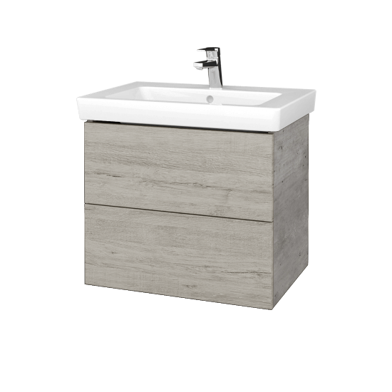Umyvadlová skříňka VARIANTE SZZ2 65 pro umyvadlo Subway 2.0 - D01 Beton - D05 Oregon