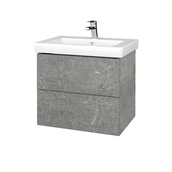 Umyvadlová skříňka VARIANTE SZZ2 65 pro umyvadlo Subway 2.0 - D01 Beton - D20 Galaxy