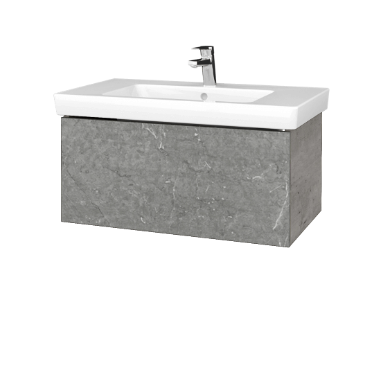 Umyvadlová skříňka VARIANTE SZZ 80 pro umyvadlo Subway 2.0 - D01 Beton - D20 Galaxy
