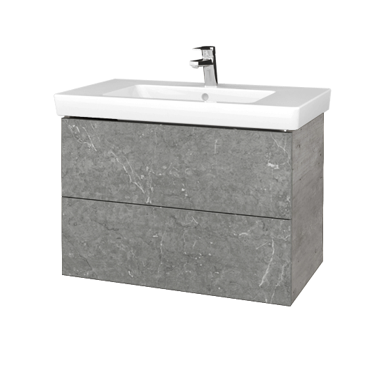 Umyvadlová skříňka VARIANTE SZZ2 80 pro umyvadlo Subway 2.0 - D01 Beton - D20 Galaxy