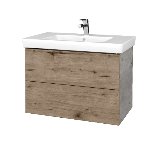 Umyvadlová skříňka VARIANTE SZZ2 80 pro umyvadlo Subway 2.0 - D01 Beton - D23 Herkules