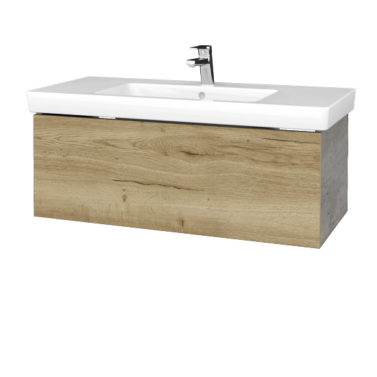 Umyvadlová skříňka VARIANTE SZZ 100 pro umyvadlo Subway 2.0 - D01 Beton - D26 Ontario