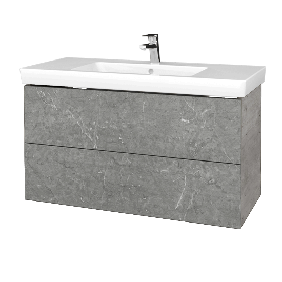 Umyvadlová skříňka VARIANTE SZZ2 100 pro umyvadlo Subway 2.0 - D01 Beton - D20 Galaxy