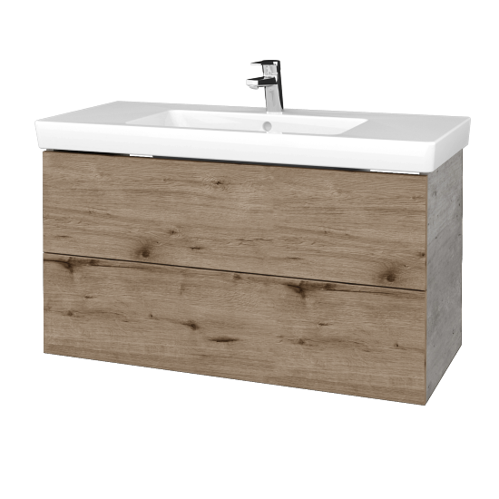 Umyvadlová skříňka VARIANTE SZZ2 100 pro umyvadlo Subway 2.0 - D01 Beton - D23 Herkules