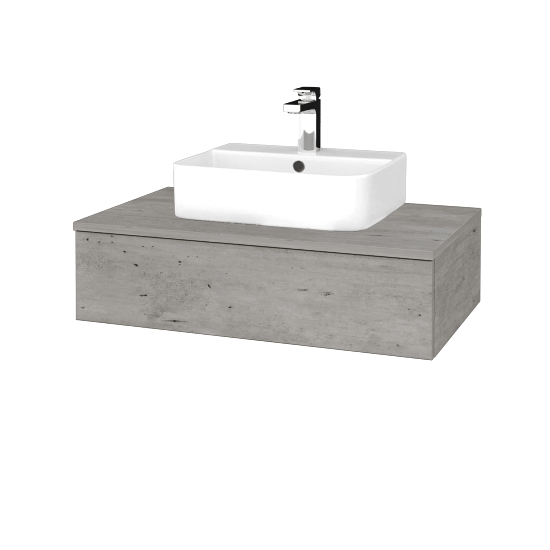 Umyvadlová skříňka MODULE SZZ 80 umyvadlo Joy 3 - D01 Beton - D01 Beton