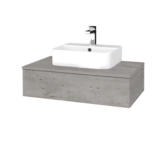 Umyvadlová skříňka MODULE SZZ 80 umyvadlo Joy 3 - D01 Beton - D01 Beton - Ne