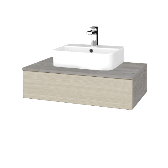 Umyvadlová skříňka MODULE SZZ 80 umyvadlo Joy 3 - D01 Beton - D04 Dub - Ne