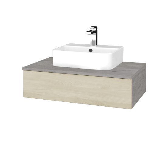 Umyvadlová skříňka MODULE SZZ 80 umyvadlo Joy 3 - D01 Beton - D24 Ohio - Ne
