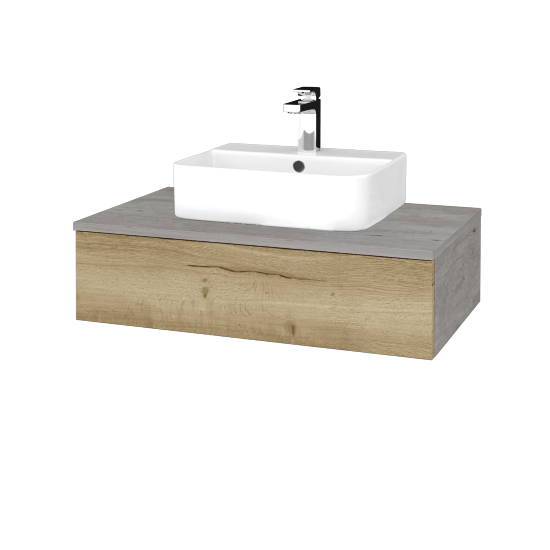 Umyvadlová skříňka MODULE SZZ 80 umyvadlo Joy 3 - D01 Beton - D26 Ontario - Ne