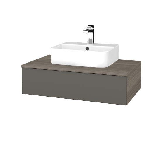 Umyvadlová skříňka MODULE SZZ 80 umyvadlo Joy 3 - D03 Cafe - N06 Lava - Ne