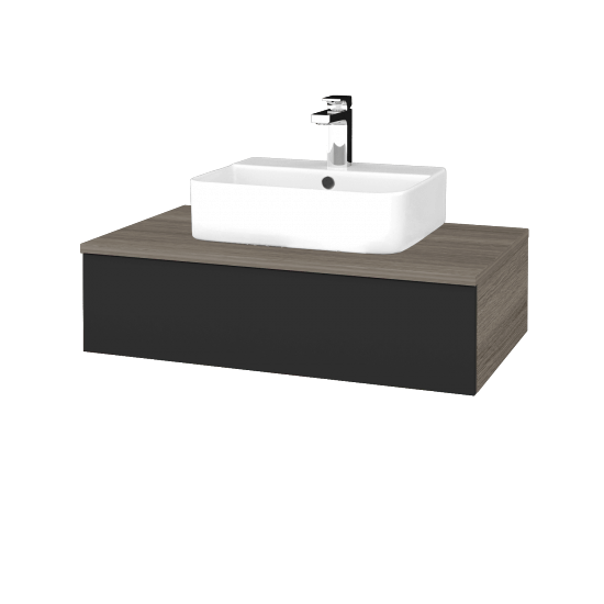 Umyvadlová skříňka MODULE SZZ 80 umyvadlo Joy 3 - D03 Cafe - N03 Graphite - Ne