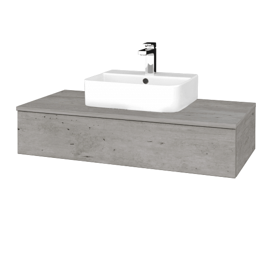 Umyvadlová skříňka MODULE SZZ 100 umyvadlo Joy 3 - D01 Beton - D01 Beton