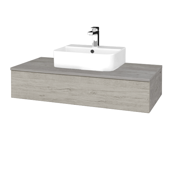 Umyvadlová skříňka MODULE SZZ 100 umyvadlo Joy 3 - D01 Beton - D05 Oregon - Ne