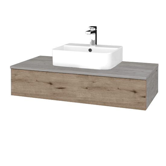 Umyvadlová skříňka MODULE SZZ 100 umyvadlo Joy 3 - D01 Beton - D23 Herkules - Ne