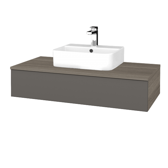 Umyvadlová skříňka MODULE SZZ 100 umyvadlo Joy 3 - D03 Cafe - N06 Lava - Ne