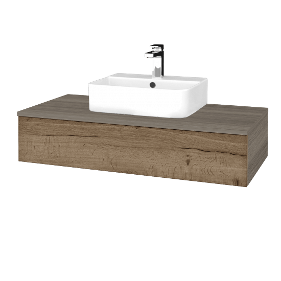 Umyvadlová skříňka MODULE SZZ 100 umyvadlo Joy 3 - D03 Cafe - D21 Tobacco - Ne