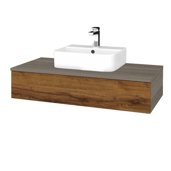 Umyvadlová skříňka MODULE SZZ 100 umyvadlo Joy 3 - D03 Cafe - D27 Cognac - Ne