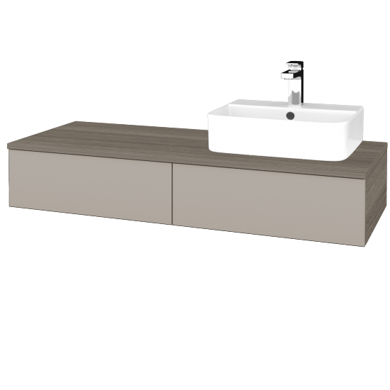 Umyvadlová skříňka MODULE SZZ2 120 umyvadlo Joy 3 - D03 Cafe - N07 Stone - Levé - Ne