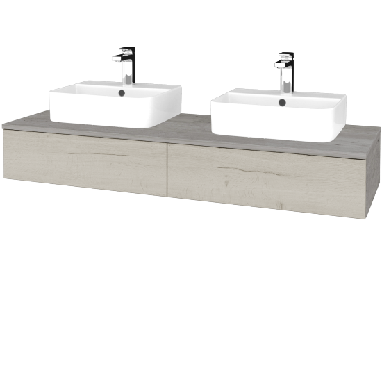 Umyvadlová skříňka MODULE SZZ2 140 umyvadlo Joy 3 - D01 Beton - D28 Alberta - Ne
