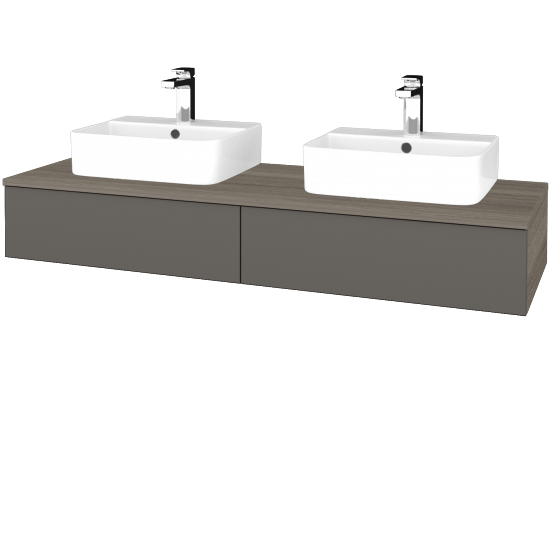 Umyvadlová skříňka MODULE SZZ2 140 umyvadlo Joy 3 - D03 Cafe - N06 Lava - Ne