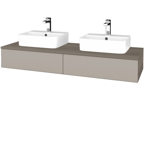 Umyvadlová skříňka MODULE SZZ2 140 umyvadlo Joy 3 - D03 Cafe - N07 Stone - Ne