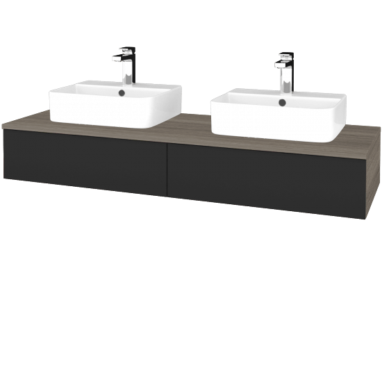 Umyvadlová skříňka MODULE SZZ2 140 umyvadlo Joy 3 - D03 Cafe - N03 Graphite - Ne