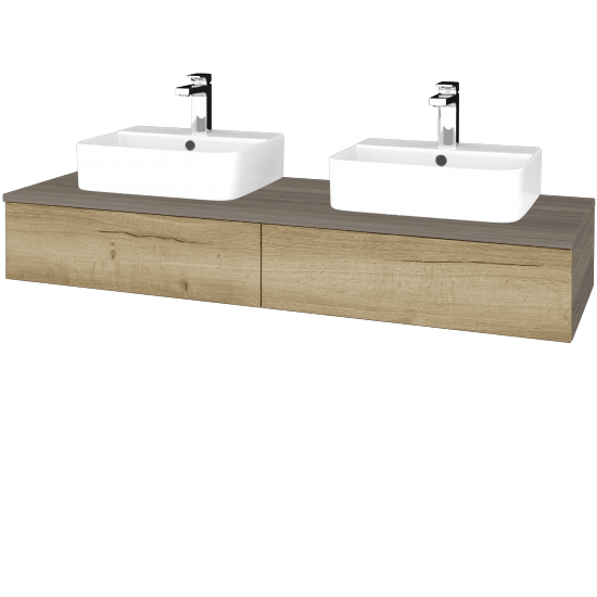 Umyvadlová skříňka MODULE SZZ2 140 umyvadlo Joy 3 - D03 Cafe - D26 Ontario - Ne