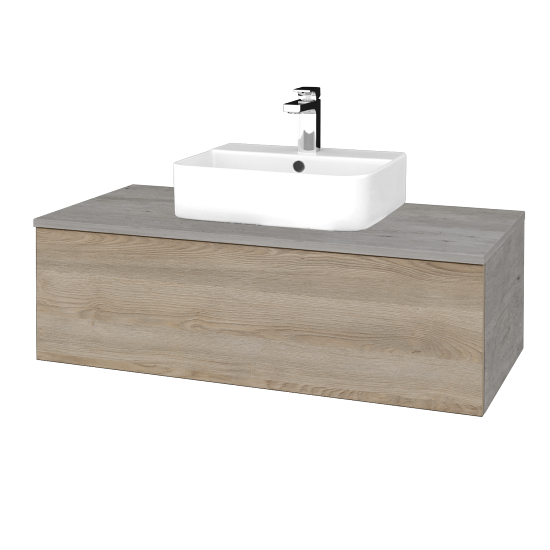 Umyvadlová skříňka MODULE SZZ1 100 umyvadlo Joy 3 - D01 Beton - D17 Colorado - Ne