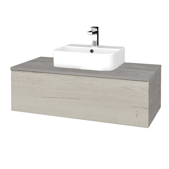 Umyvadlová skříňka MODULE SZZ1 100 umyvadlo Joy 3 - D01 Beton - D28 Alberta - Ne