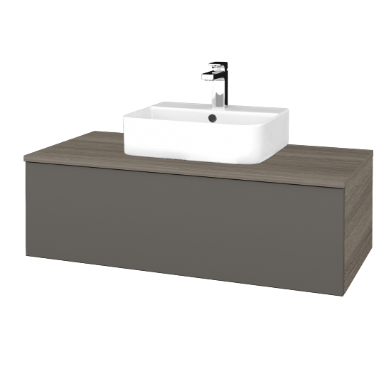 Umyvadlová skříňka MODULE SZZ1 100 umyvadlo Joy 3 - D03 Cafe - N06 Lava - Ne