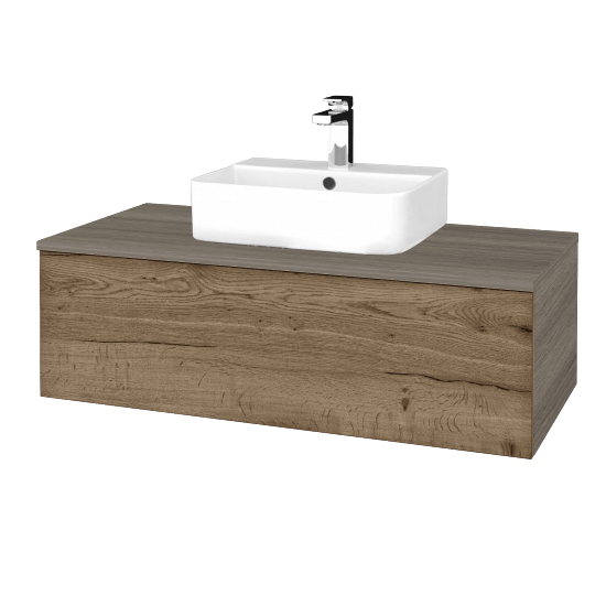 Umyvadlová skříňka MODULE SZZ1 100 umyvadlo Joy 3 - D03 Cafe - D21 Tobacco - Ne