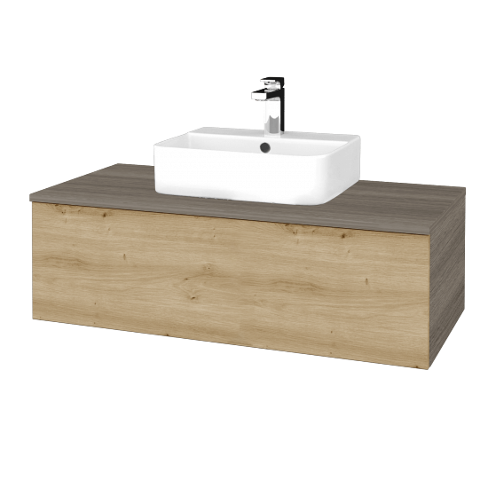 Umyvadlová skříňka MODULE SZZ1 100 umyvadlo Joy 3 - D03 Cafe - D22 Karamel - Ne