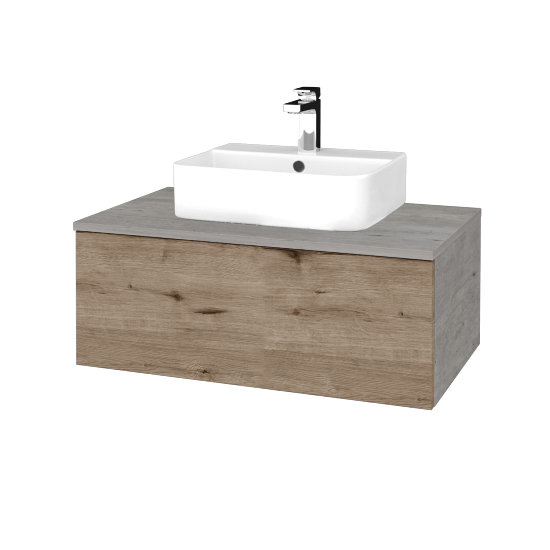 Umyvadlová skříňka MODULE SZZ1 80 umyvadlo Joy 3 - D01 Beton - D23 Herkules - Ne