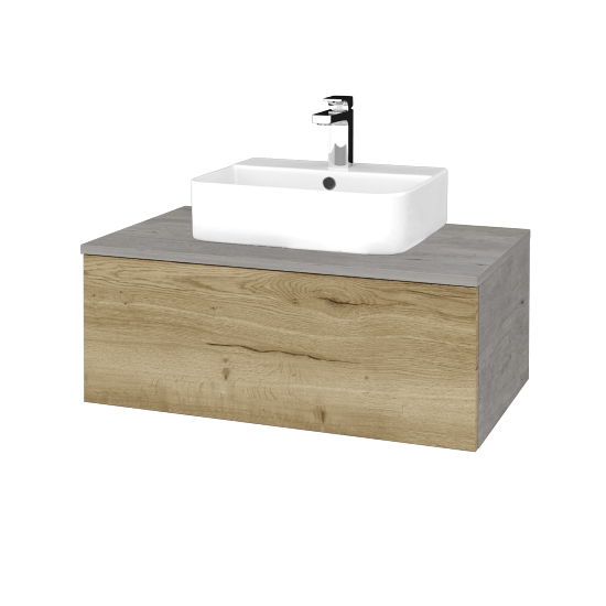 Umyvadlová skříňka MODULE SZZ1 80 umyvadlo Joy 3 - D01 Beton - D26 Ontario - Ne